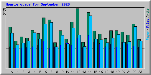 Hourly usage for September 2026